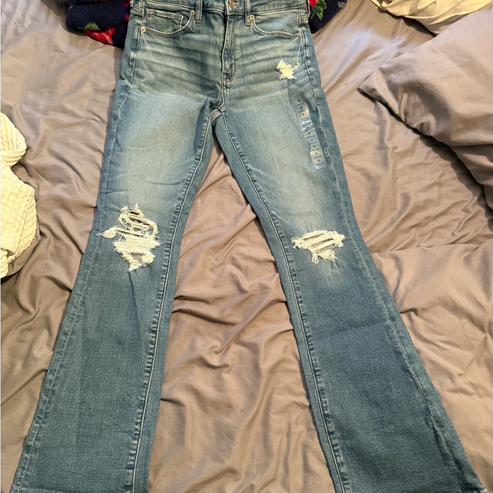 Distressed Blue Women's Jeans